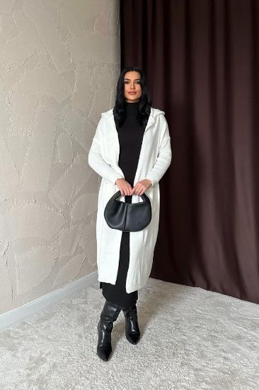 Beyaz Arkası Yazılı Hırka resmi